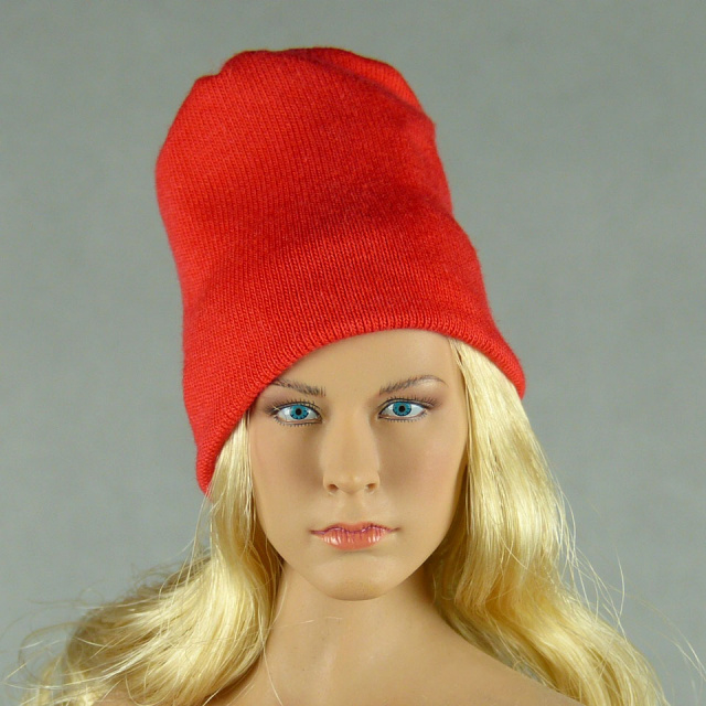 Vogue 1/6 Scale Female Fashion Red Knit Beanie Hat