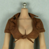 SMcG 1/6 Scale Sexy Female Brown Summer Top Shirt