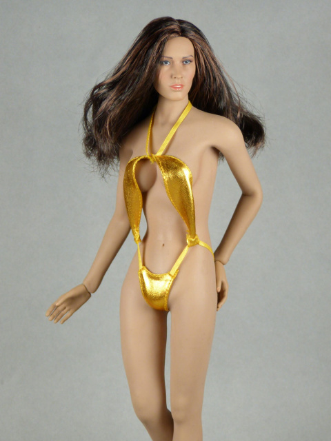 AC Play 1/6 Scale Female Neck Strap Silver Swimsuit