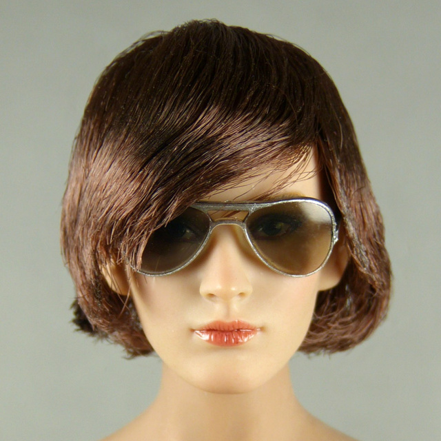 AC Play 1/6 Scale Female Silver Frame Aviation Sunglasses
