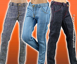 Vogue 1/6 Scale Slim-Fit Denim Jeans Banner