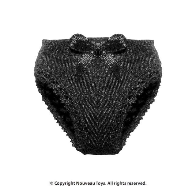 Nouveau Toys Uniform Series - 1/6 Scale Black Lace Panty with Bow