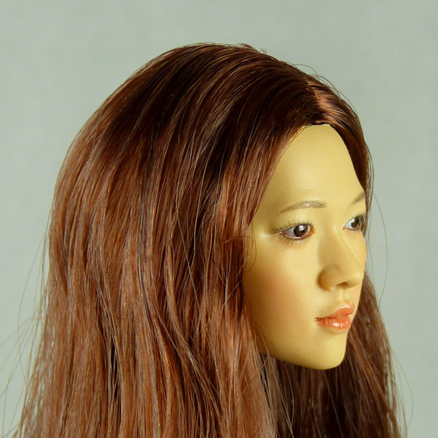Kumik 1/6 Scale Female Head Sculpt Ann With Hairpiece - K093