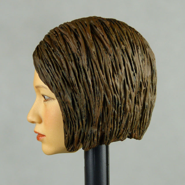 Kumik 1/6 Scale Female Head Sculpt Min Jun With Sculpted Hairpiece - K004A