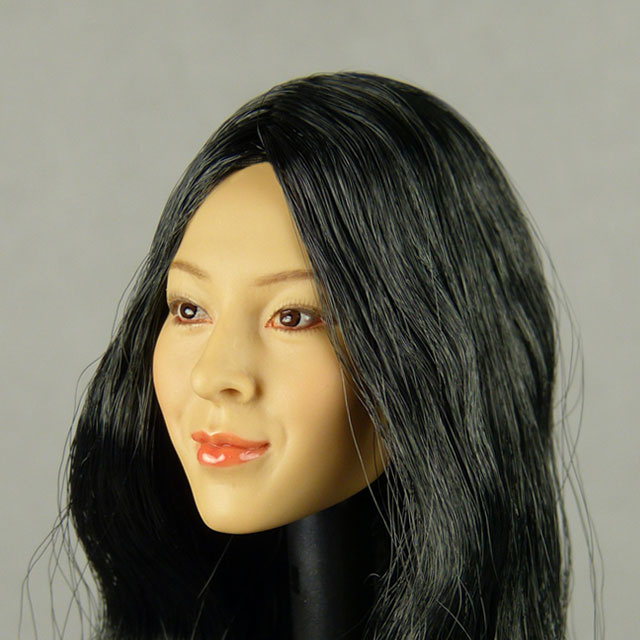 Kumik 1/6 Scale Female Head Sculpt Hei Ryung With Hairpiece - K076 3