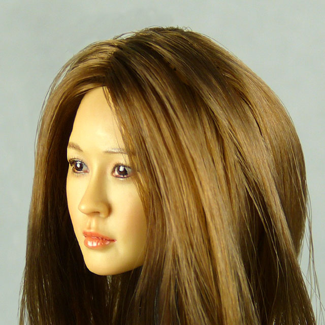 Kumik 1/6 Scale Female Head Sculpt J.H. With Hairpiece - K083