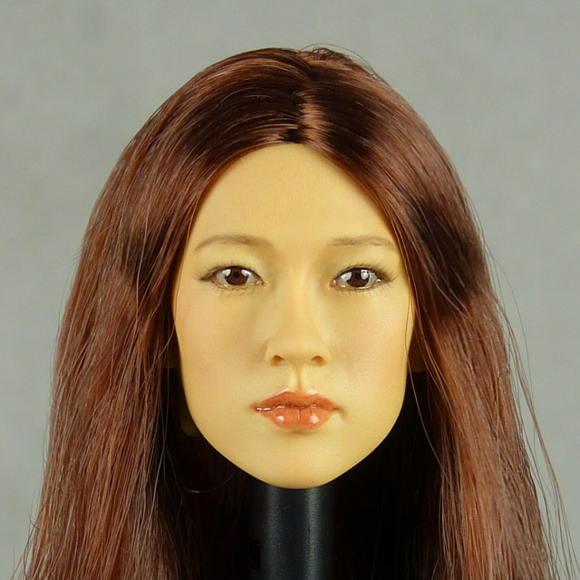 Kumik 1/6 Scale Female Head Sculpt Fumiko With Hairpiece - K103 1