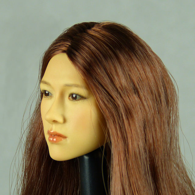 Kumik 1/6 Scale Female Head Sculpt Fumiko With Hairpiece - K103