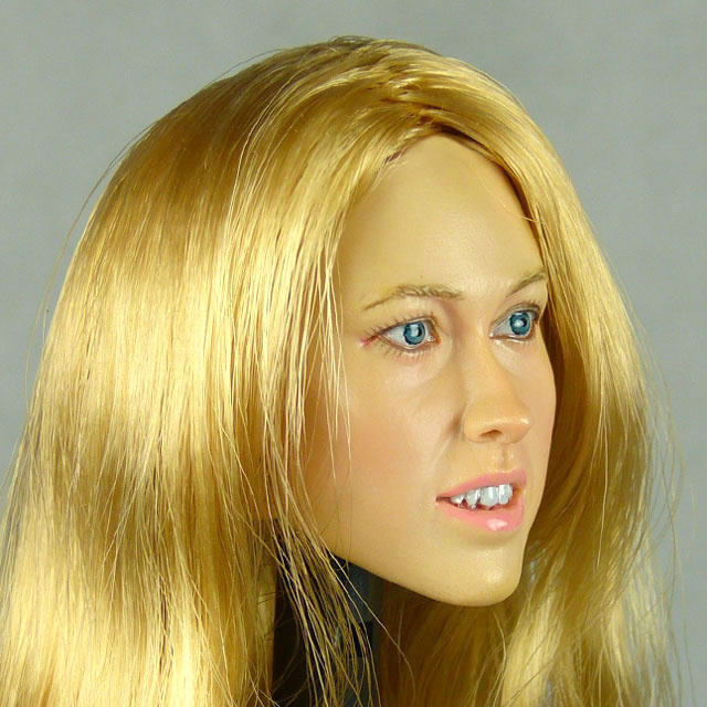 Kumik 1/6 Scale Female Head Sculpt Phoebe With Hairpiece - K098 2