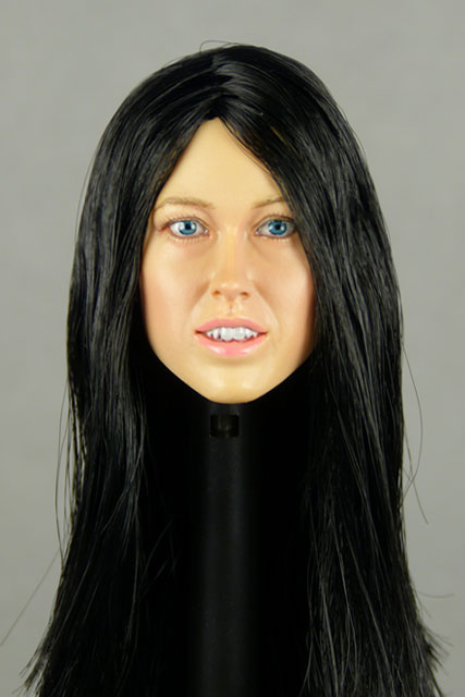 Nouveau Toys 1/6 Scale Female Head Sculpt Corina With Hairpiece - NT003BK