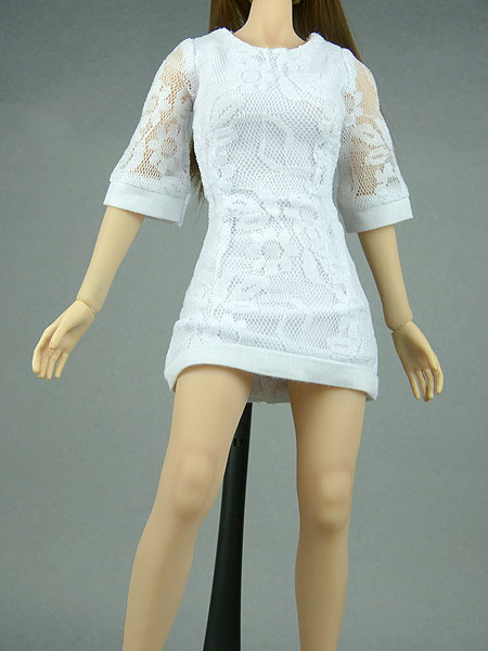 TTL Female White Lace Dress 1/6 Phicen Cy Girl Kumik Hot Toys ZC NT 
