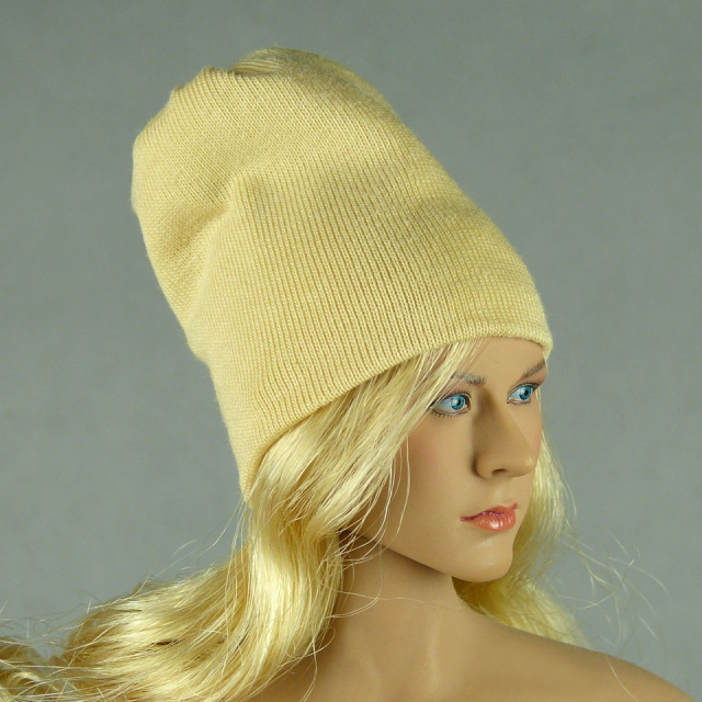 Vogue 1/6 Scale Female Fashion Beige Knit Beanie Hat