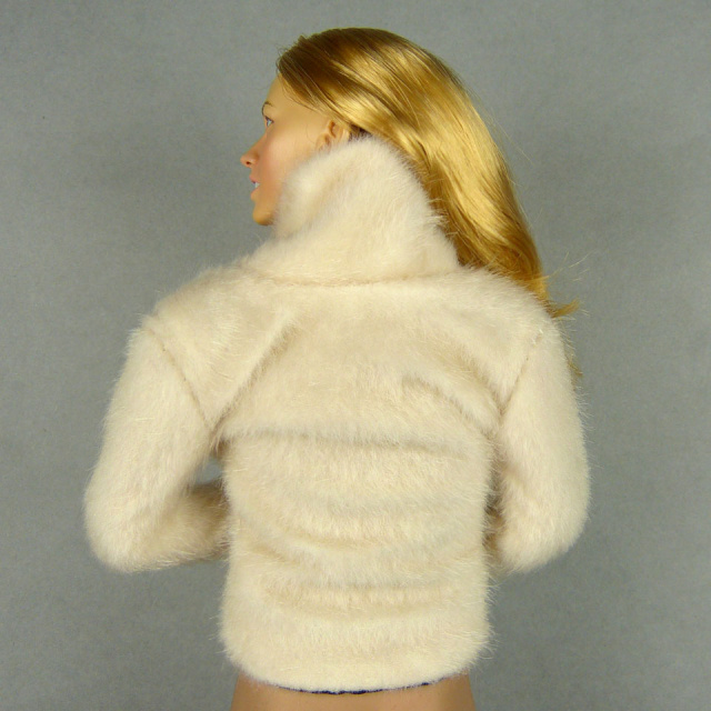 Vogue 1/6 Scale Female Fashion Beige Fur Jacket