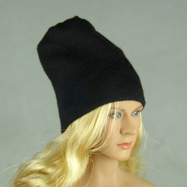 Vogue 1/6 Scale Female Fashion Black Knit Beanie Hat