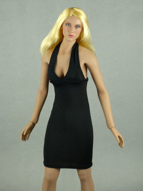 Vogue 1/6 Scale Female Black Neckstrap Fashion Dress