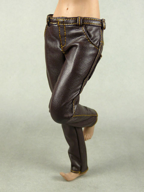 Vogue 1/6 Scale Female Dark Brown Slim-Fit Leather Pants