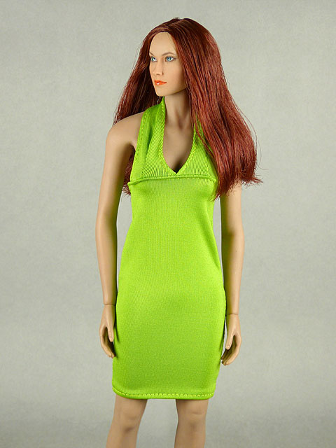 Vogue 1/6 Scale Female Green Neckstrap Fashion Dress Image 1