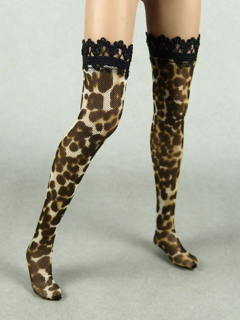 Vogue 1/6 Scale Female Leopard Pattern Fashion Stocking