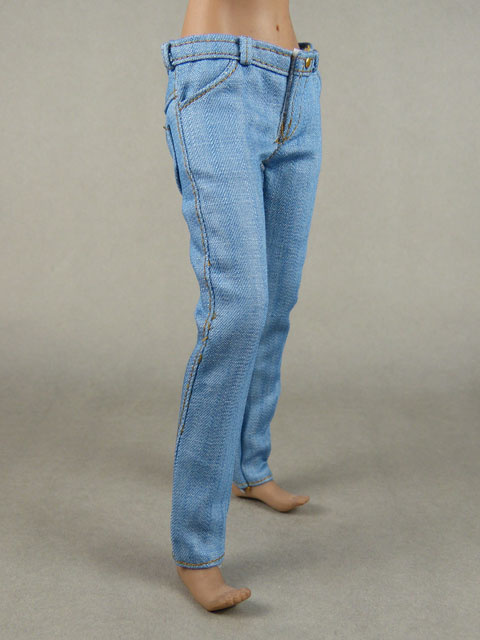 Vogue 1/6 Scale Female Light Blue Slim-Fit Denim Jean Pants