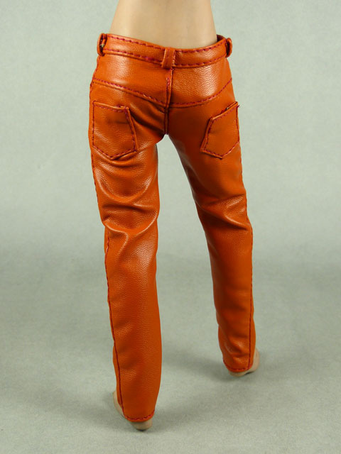Vogue 1/6 Scale Female Orange Slim-Fit Leather Pants