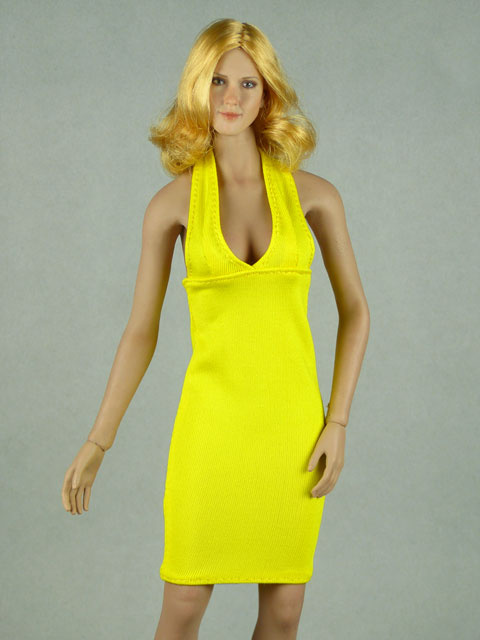 Vogue 1/6 Scale Female Yellow Neckstrap Fashion Dress