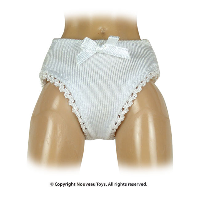 Nouveau Toys Uniform Series - 1/6 Scale White Lace Panty with Bow