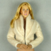 Vogue 1/6 Scale Female Fashion Beige Fur Jacket