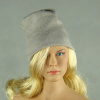 Vogue 1/6 Scale Female Fashion Light Gray Knit Beanie Hat