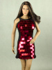 Vogue 1/6 Scale Female Red Sequence Fashion Dress#1