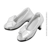 Nouveau Toys 1/6 Shoes Series - White Bow Open-Toe Heel Shoes
